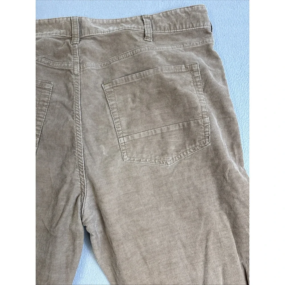 Nautica Pants Men's Size 38x32‎ Brown Corduroy Straight Fit Stretch Casual